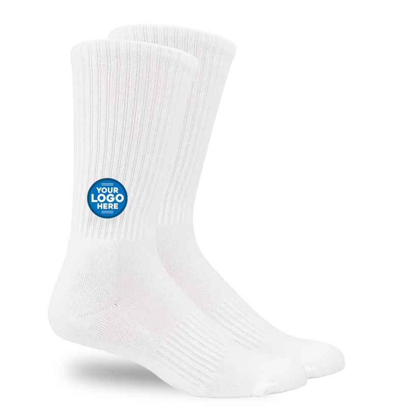 Tennis Sport Socks - Half Terry Crew Socks For Men TLS228
