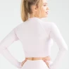 Seamless Long Sleeve Crop Top for Ladies with Custom Logo TLS243