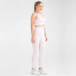 Seamless Sport Bra and Leggings Set with Your Logo TLS259