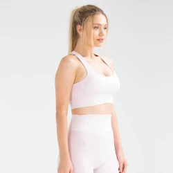 Seamless Sport Bra and Leggings Set with Your Logo TLS259