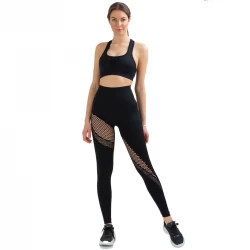 Seamless Sport Bra and Leggings Set with Your Logo TLS263