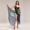 Pareo Beach Wear for Women with Digital Butterfly Printed Chiffon Fabric TLS293