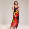 Pareo Beach Wear for Women with Digital Butterfly Printed Chiffon Fabric TLS296