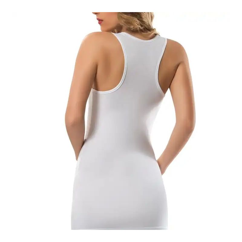 Long Undershirts for Ladies -Extra long Singlets for Women TLS332