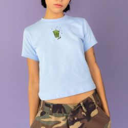 O-Neck Short Sleeve Printed Boxy Fitting Semi-cropped Customizable T-Shirt TLS344