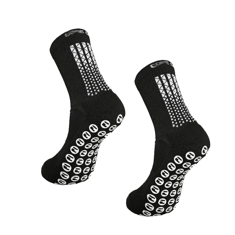 Grip Socks - Tennis Sport Socks - Half Terry Crew Socks For Men TLS352
