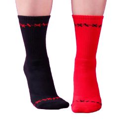 Terry Cotton Crew Socks For Women with Full Custom Design TLS369