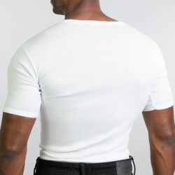 High Quality Seamless Tube Fabric Short Sleeve O-Neck Undershirts for Men TLS56