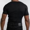 High Quality Seamless Tube Fabric Short Sleeve V-Neck Undershirts for Men TLS372