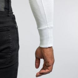 Long Sleeve V-Neck High Quality Seamless Tube Fabric Undershirts for Men TLS374