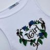 Custom Embroidered Camisole O-Neck Crop Tank Top TLS378