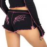 Glittered Angle Wings Printed Thermal Shorts TLS381
