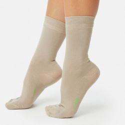 Customizable Premium Bamboo Crew Socks for Women With Comfortable Cuff TLS383