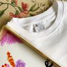O-Neck Short Sleeve Embroidered Boxy Fitting Cropped Oversize T-Shirt TLS385