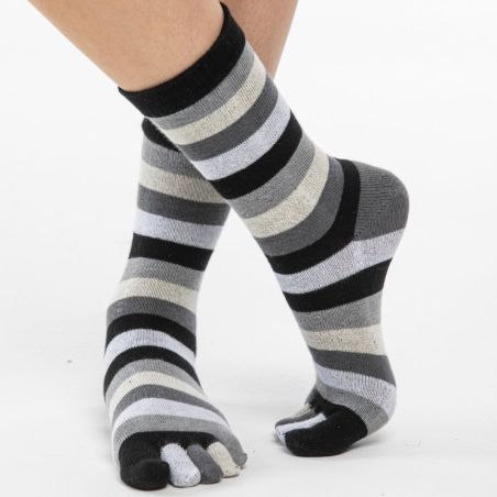 Five Toe Socks for Men - 5 Toe Foot Glove Socks TLS424