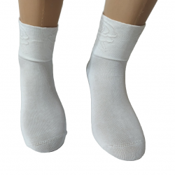Jackard Rose Knitted Socks for Women with Comfortable Ohne Gummidruck Cuff TLS461