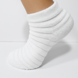Reverse Terry Low Cut Cuffless Socks Sneakers for Women TLS463