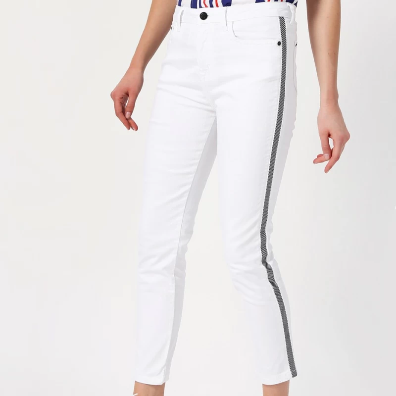 womens trousers with side stripe