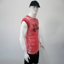 Customizable Printed Sleeveless T-shirts for Men TLS119
