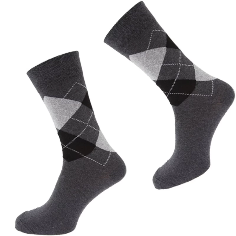 OEM Comfortable Plaid Mens Socks TLS122