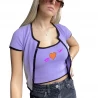 Women Ribbed Fashion Camisole +Vest Set Top for Girls TLS185