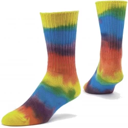 Custom Tie Dye Casual Crew Socks For Women from Manufacturer TLS193
