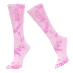 Customized Tie Dye Casual Midcalf Socks For Ladies TLS194